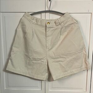 Big Bud Press Cream High Waist Women's Shorts